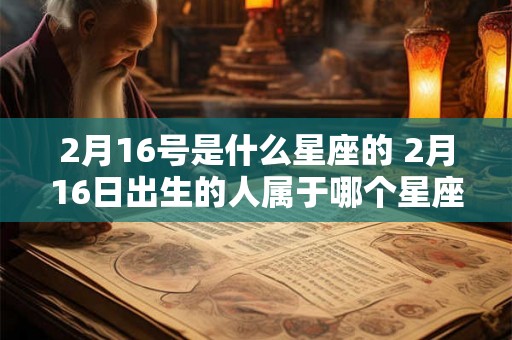 2月16号是什么星座的 2月16日出生的人属于哪个星座