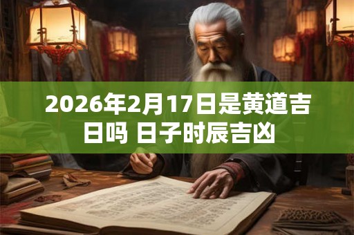 2026年2月17日是黄道吉日吗 日子时辰吉凶