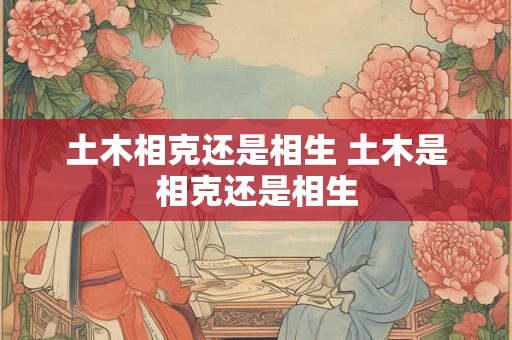 土木相克还是相生 土木是相克还是相生