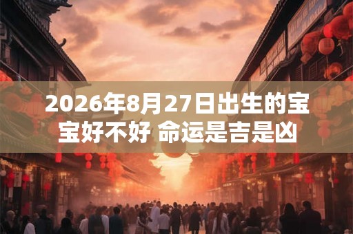 2026年8月27日出生的宝宝好不好 命运是吉是凶