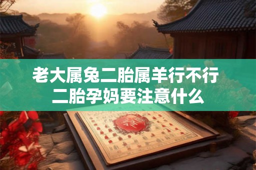 老大属兔二胎属羊行不行 二胎孕妈要注意什么