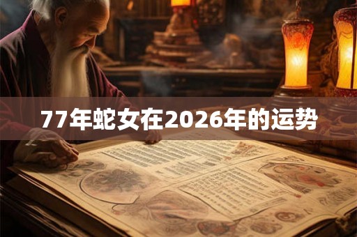 77年蛇女在2026年的运势