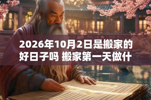 2026年10月2日是搬家的好日子吗 搬家第一天做什么