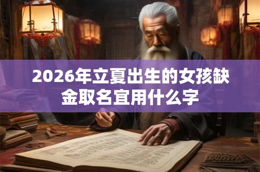 2026年立夏出生的女孩缺金取名宜用什么字