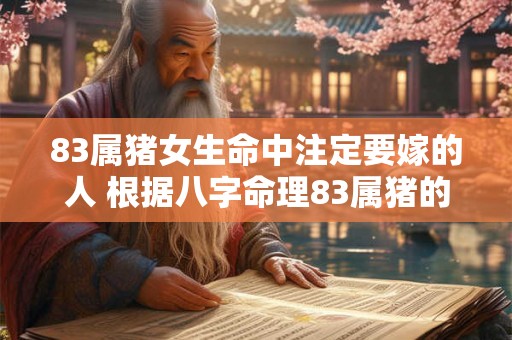 83属猪女生命中注定要嫁的人 根据八字命理83属猪的女生会嫁给怎样的人