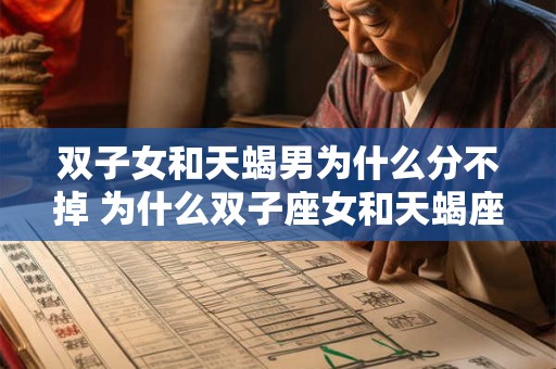 双子女和天蝎男为什么分不掉 为什么双子座女和天蝎座男分不开