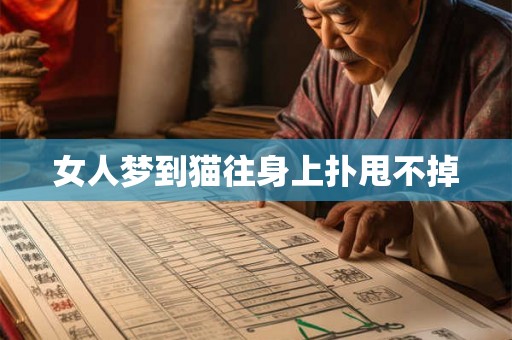 女人梦到猫往身上扑甩不掉