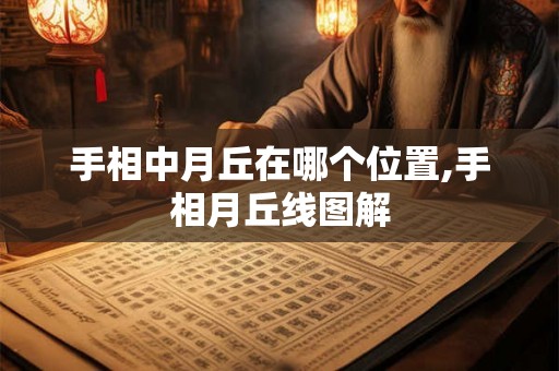 手相中月丘在哪个位置,手相月丘线图解