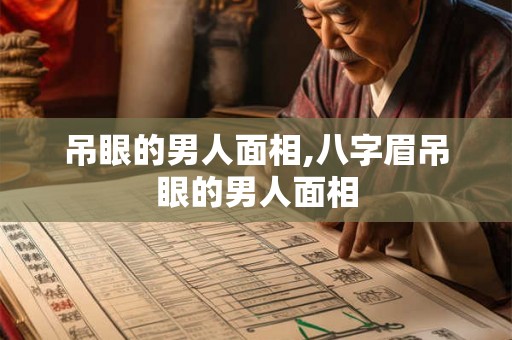 吊眼的男人面相,八字眉吊眼的男人面相