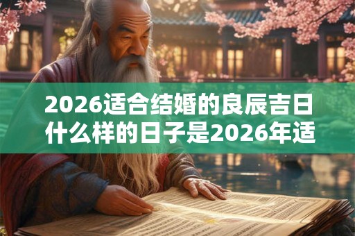 2026适合结婚的良辰吉日 什么样的日子是2026年适合结婚的良辰吉日