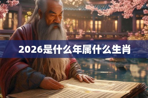 2026是什么年属什么生肖