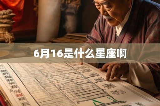 6月16是什么星座啊