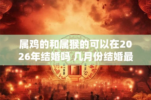 属鸡的和属猴的可以在2026年结婚吗 几月份结婚最好