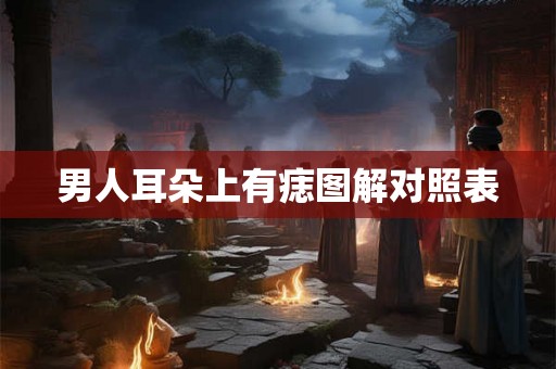 男人耳朵上有痣图解对照表