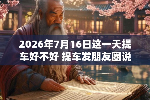 2026年7月16日这一天提车好不好 提车发朋友圈说说