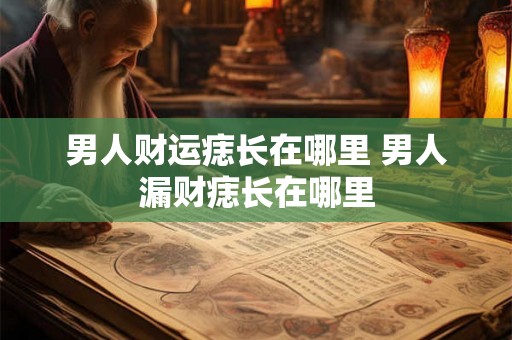 男人财运痣长在哪里 男人漏财痣长在哪里