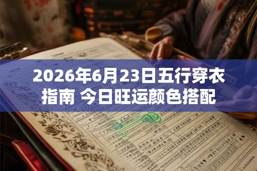 2026年6月23日五行穿衣指南 今日旺运颜色搭配