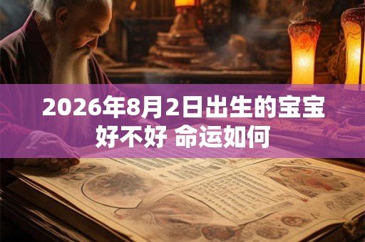 2026年8月2日出生的宝宝好不好 命运如何
