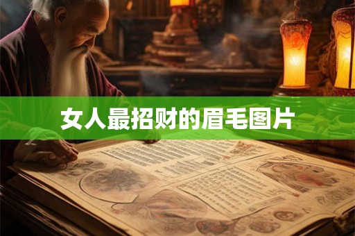 女人最招财的眉毛图片
