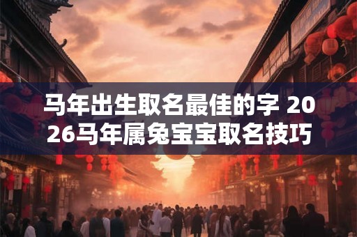 马年出生取名最佳的字 2026马年属兔宝宝取名技巧