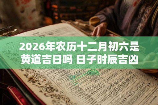 2026年农历十二月初六是黄道吉日吗 日子时辰吉凶