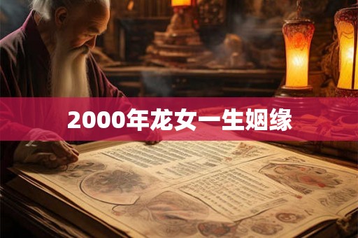 2000年龙女一生姻缘