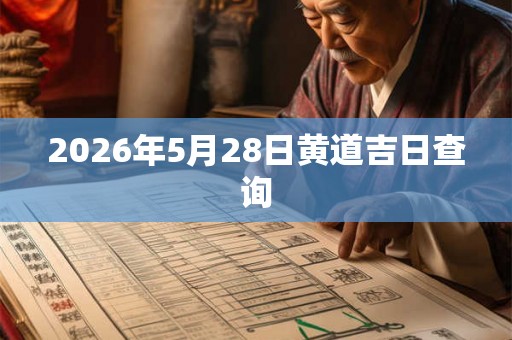 2026年5月28日黄道吉日查询