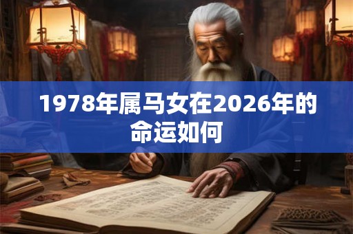 1978年属马女在2026年的命运如何