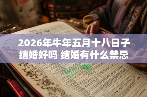 2026年牛年五月十八日子结婚好吗 结婚有什么禁忌