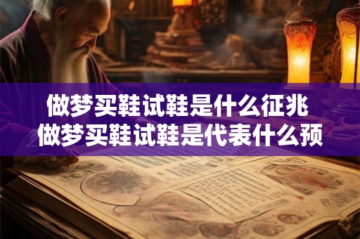 做梦买鞋试鞋是什么征兆 做梦买鞋试鞋是代表什么预示