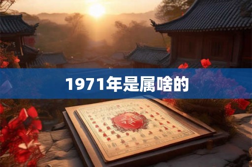 1971年是属啥的