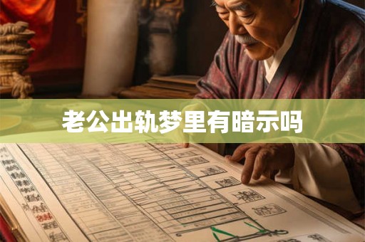 老公出轨梦里有暗示吗