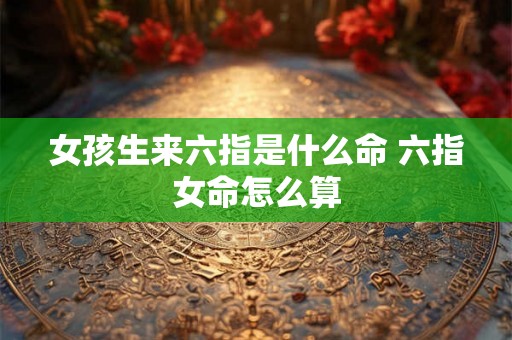 女孩生来六指是什么命 六指女命怎么算