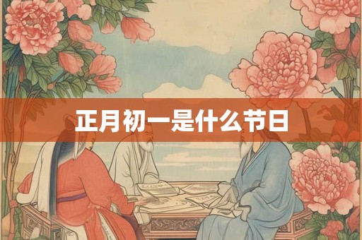 正月初一是什么节日 正月初一是什么节日
