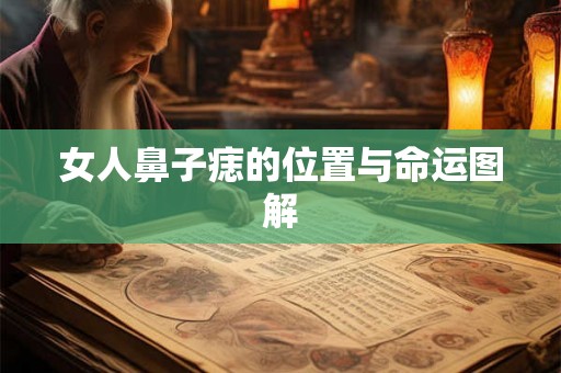 女人鼻子痣的位置与命运图解