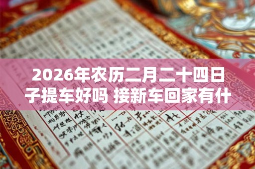 2026年农历二月二十四日子提车好吗 接新车回家有什么规矩