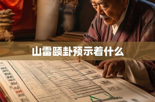 山雷颐卦预示着什么