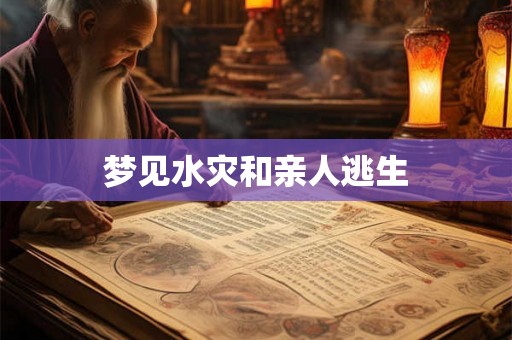 梦见水灾和亲人逃生 梦见水灾和亲人逃生