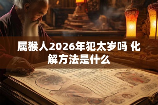 属猴人2026年犯太岁吗 化解方法是什么 属猴人2026年犯太岁吗 化解方法是什么