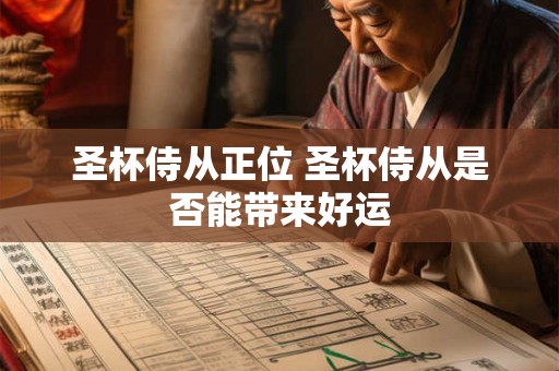 圣杯侍从正位 圣杯侍从是否能带来好运
