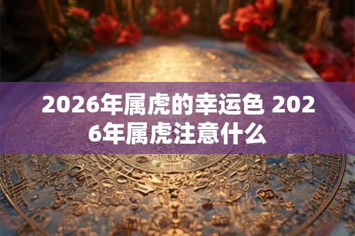 2026年属虎的幸运色 2026年属虎注意什么