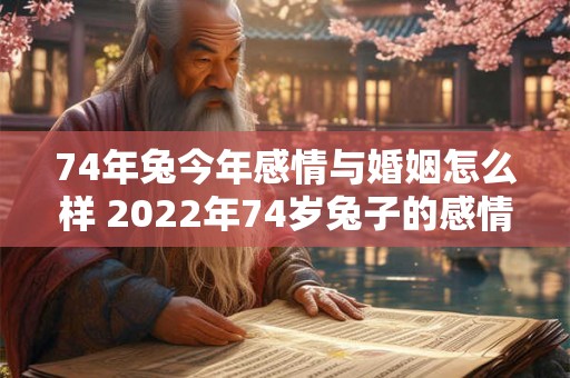 74年兔今年感情与婚姻怎么样 2022年74岁兔子的感情和婚姻状况如何