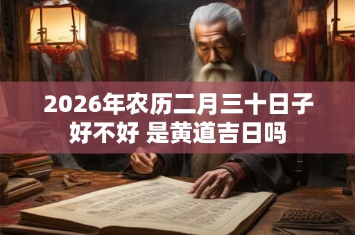 2026年农历二月三十日子好不好 是黄道吉日吗 2026年农历二月三十日子好不好 是黄道吉日吗