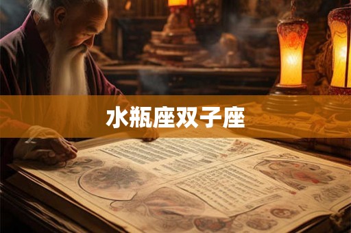 水瓶座双子座 水瓶座双子座
