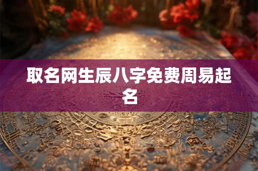 取名网生辰八字免费周易起名