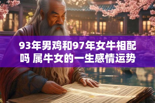 93年男鸡和97年女牛相配吗 属牛女的一生感情运势怎么样