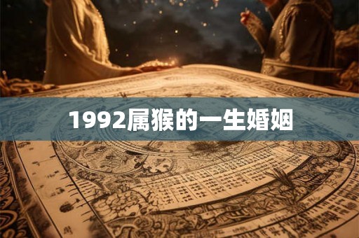 1992属猴的一生婚姻