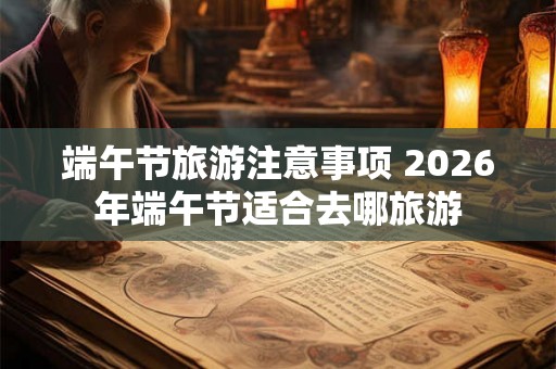 端午节旅游注意事项 2026年端午节适合去哪旅游