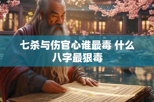 七杀与伤官心谁最毒 什么八字最狠毒