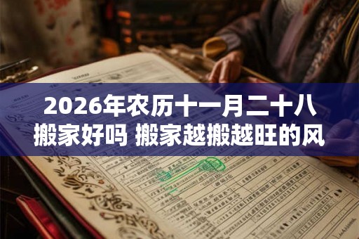 2026年农历十一月二十八搬家好吗 搬家越搬越旺的风水 2026年农历十一月二十八搬家好吗 搬家越搬越旺的风水